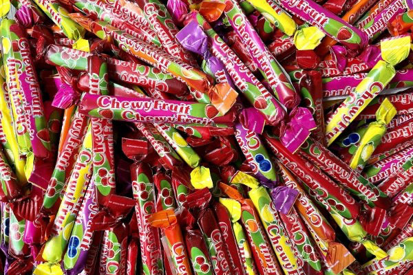 Fruchtmischung-Kaubonbons