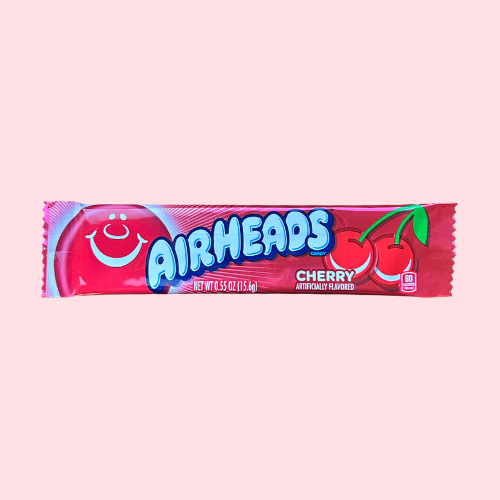 airheads cherry, rood met airheads ballon logo