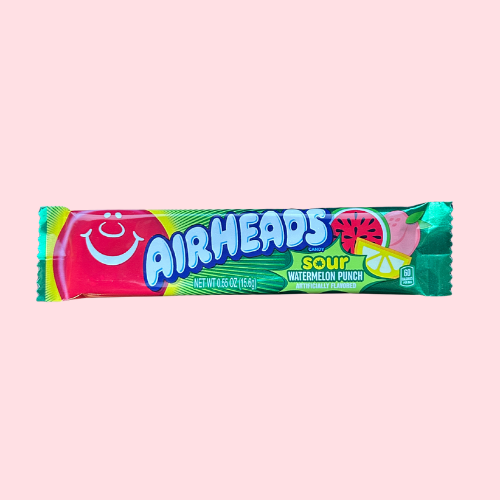Airheads Sour Watermelon Punch groen met airheads ballonlogo