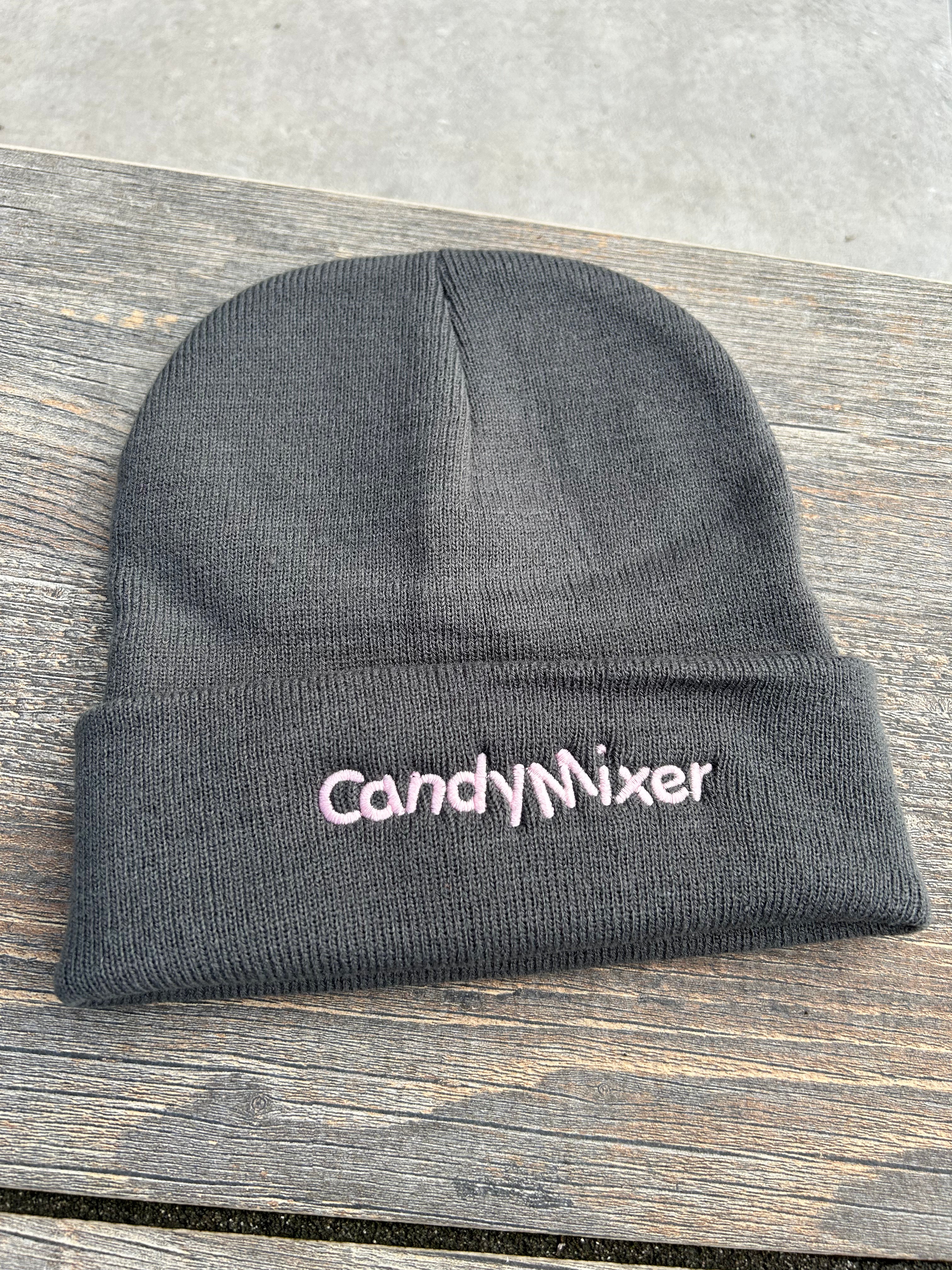Antraciet CandyMixer muts met roze logo