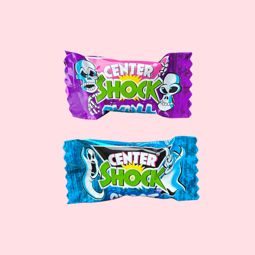 Center Shock Scary Mix in paars en blauwe verpakking