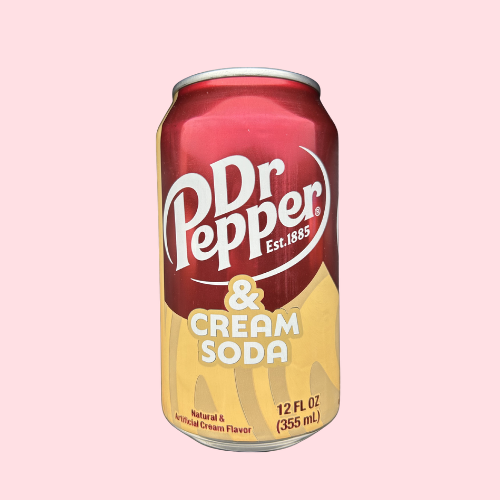 Rood-creme Dr Pepper Cream Soda blikje