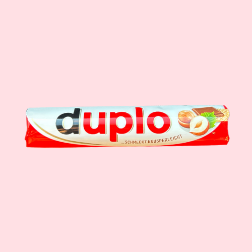 Duplo melkchocolade reep, rood witte verpakking