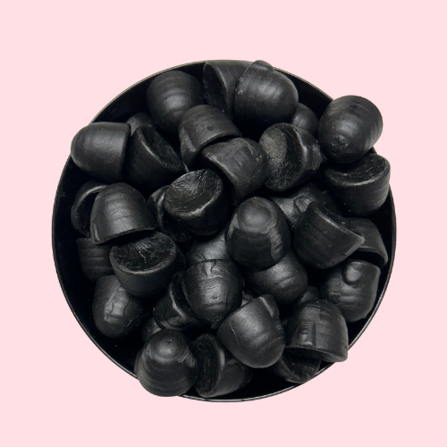 Honingnoppen zwart in zwart bakje