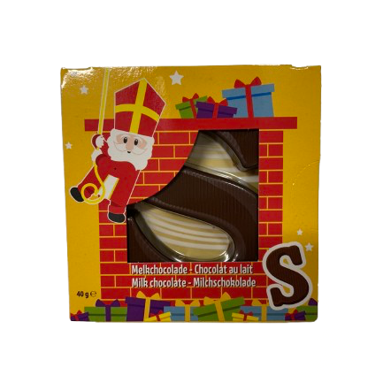 Lettre de chaussure en chocolat