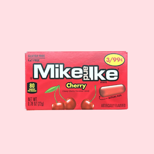 Mike And Ike Cherry met kers en mike and ike logo rood