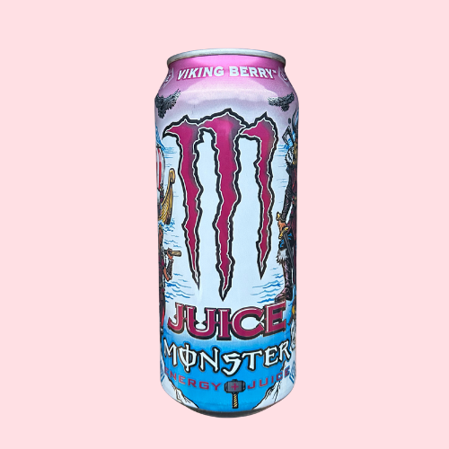 Monster Viking Berry rood wit blauwe verpakking met monster logo