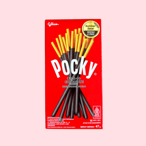 Pocky chocolate rode verpakking met choco stokjes