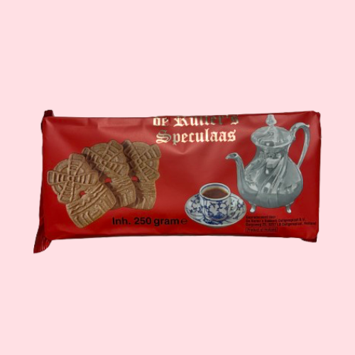 Speculaas Molens rode verpakking met thee kop