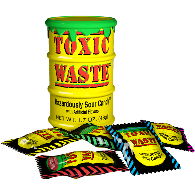 Toxic Waste Yellow Sour Candy