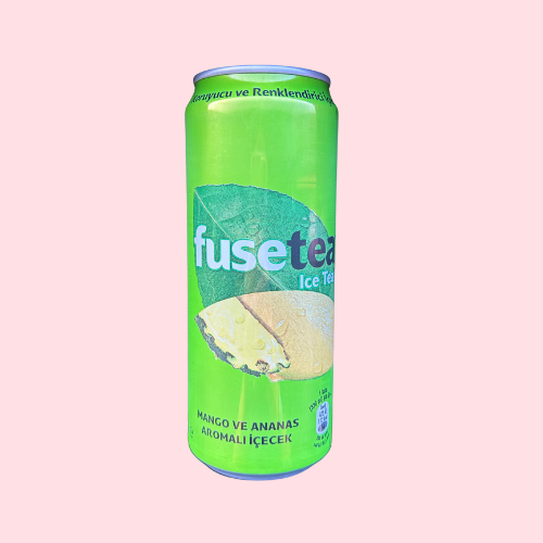Fuze Tea Pineapple Mango groen blikje met ananas en mango smaak 