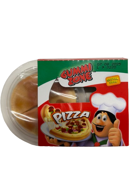 Gummipizzastücke