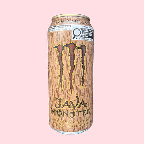 Monster Java Loca Moca bruin blik met monster logo