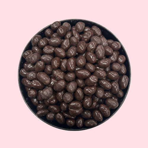 Pure Chocolade Pinda's in zwart bakje