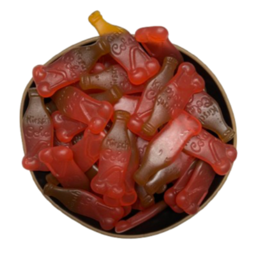 Bouteilles de cerise/cola