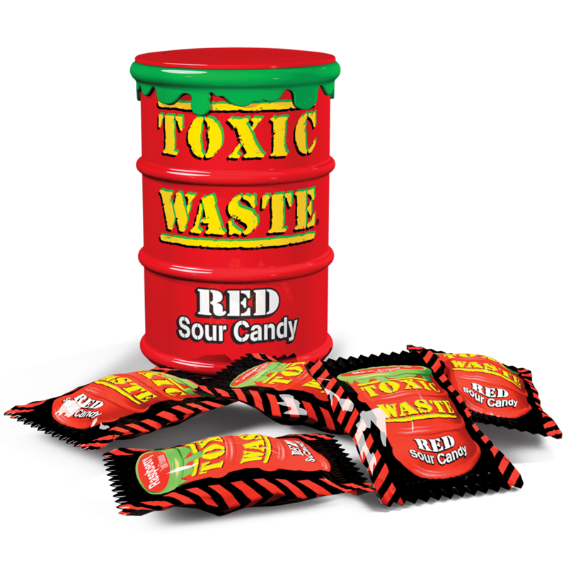 Toxic Waste Red Sour Candy